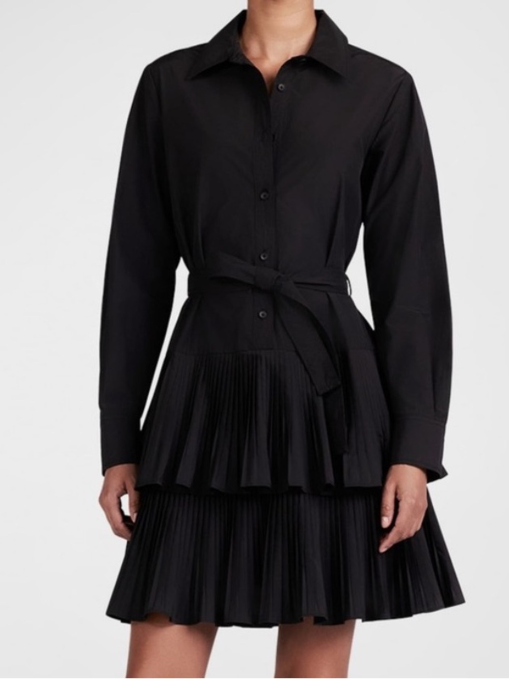 Derek Lam 10 Crosby Sterling
Tiered Mini Shirt Dress ...